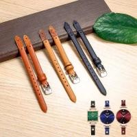 ราคา เหมาะสําหรับ Fossil Fossil สายนาฬิกาหนังแท้สุภาพสตรี ES4119 ES4176 ES3262 Slim สาย 8 มม. xindianS (55303592669)