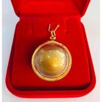 ราคา ลูกอมผงพรายกุมาร เลี่ยมทอง ทองแท้75% เลี่ยมกันน้ำ เนื้อว่านดอกทอง (ลูกอมเมตตามหานิยม) หลวงพ่อสาคร วัดหนองกรับ ระยอง (25873618568)