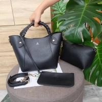 ราคา กระเป๋าสะพายแบรนด์ keep หนังดีสีดำ (5558033192)