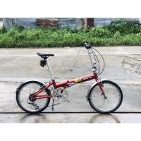 ราคา จักรยานพับเล็ก เก่าญี่ปุ่น ยี่ห้อ Dahon Vitesse แท้ สีแดงสวยๆ เฟรมอลูมิเนียม 7005 เบาะดำเล็ก(M) (10430178371)