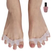 ราคา ที่คั่นนิ้วเท้าซิลิโคนเพื่อบรรเทาอาการปวดเท้า เครื่องแยกนิ้วเท้า 5 นิ้ว 2 ชิ้น จัดระเบียบนิ้วเท้า (5550730109)
