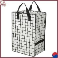 ราคา [korea IKEA] GÖRSNYGG กระเป๋าเก็บของแบบพับได้ขนาดใหญ่พร้อมสายรัดกระเป๋าเป้สะพายหลัง ความจุ 72 ลิตร ขนย้ายและถุงซักผ้าเป็นมิตรกับสิ่งแวดล้อม (40x30x60 ซม.) (42571588438)