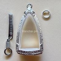 ราคา (แถมแหนบ)กรอบเงิน ตลับเงิน ตลับพระ ใส่พระกริ่ง,รูปหล่อใหญ่ (12137434657)