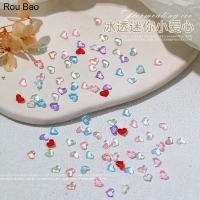 ราคา Rou Bao อุปกรณ์ตกแต่งเล็บ เรซิ่นใส รูปหัวใจ ขนาดเล็ก หลายสีสัน สําหรับตกแต่งเล็บ DIY 50 ชิ้น (25921655298)