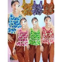 ราคา เสื้อคอกระเช้าผู้ใหญ่ลายดอกโบว์หลังลายดอกเสื้อคอกระเช้าแฟชั่นเสื้อคอกระเช้าโบว์หลังแฟชั่นเสื้อคอกระเช้าประยุกต์ (28980525519)