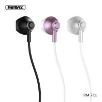 ราคา REMAXแท้!!! หูฟัง Small Talk เสียบแจ๊ค มีปุ่มรับสายวางสาย 3สี ดำ/ขาว/ชมพู RM-711 **รับประกัน6เดือน** (5489161942)