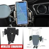 ราคา 15W Wireless Charger Fast Wireless Charging Motorcycle GPS Phone Holder Navigation Holder For Most (44951691716)
