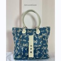 ราคา ✔️D and G Shoulder Denim Bag : กระเป๋ายีนส์มือสอง (46603301064)