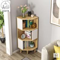 ราคา แบบบ้านใหม่ ตู้เข้ามุมมัลติฟังก์ชั่น 3 ชั้นสไตล์โมเดิร์นชั้นวางเข้ามุมชั้นวางหนังสือตู้หนังสือชั้นวางของตกแต่ง (44011496683)