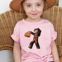 ราคา newเสื้อฮาโลวีน Minecraft, เสื้อยืดฟักทองสำหรับเด็ก, เสื้อยืดเด็กผู้ชาย Minecraft ตลกๆ, เสื้อวิดีโอเกม Trick or Treat (47400154126)