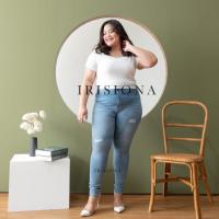 ราคา IRISIONA BIGSIZE JEANS Betsy 35-38 Bigsize Super Jumbo Plus Size Curvy Jeans (12850005209)