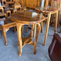 ราคา โต๊ะวางของอเนกประสงค์ไม้สัก โต๊ะข้างเตียงไม้สักแท้ ขนาด 50x50x70 cm. (11796869566)