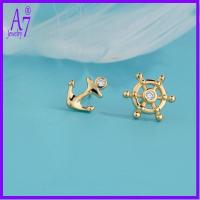 ราคา ต่างหูสมอและหางเสือไม่สมมาตรที่สร้างสรรค์ส่วนบุคคล RXW1610 (28293517858)