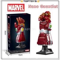 ราคา [TOPTOYS] Marvel Series Surrounding บล็อคตัวต่อ รูปฮีโร่ซุปเปอร์ฮีโร่ ถุงมือนาโนอเวนเจอร์ MOC-76223 (28212373081)