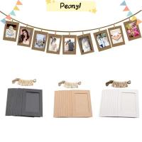 ราคา ดอกโบตั๋น ภาพแขวนผนังแบบแขวน 10 ชิ้น, งานฝีมือตกแต่งบ้านมัลติฟังก์ชั่น ทําเอง กรอบรูปกระดาษคราฟท์, ใช้งานง่าย 2ม เชือกพร้อมคลิปกรอบรูปบ้าน (49704087285)