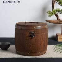 ราคา ดานิโล19ย ถังใบชาไม้,ถังไม้แบบพกพาคุณภาพสูง,ถังเก็บที่มีหัวเข็มขัดสะดวกทนทานโบราณกล่องเก็บมินิผงกาแฟถั่ว (48554111466)