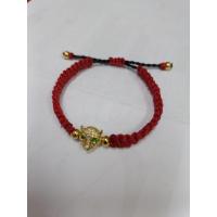 ราคา สร้อยข้อมืองาน Handmade เชือกเทียนงานถักมือแต่งหัวเพรชยาวฟรีไซส์ (25342055071)