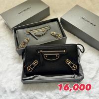 ราคา *สอบถามstockก่อนกดสั่ง Balenciaga wallet zippy long metallic edge หนังแพะ สีดำ สีเทา กระเป๋าสตางค์ (25288603473)