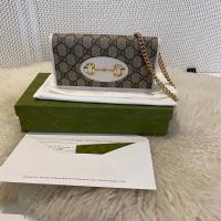 ราคา Gucci Horsebit 1955 Wallet With chain (ของแท้ช้อปไทย) (16164838629)