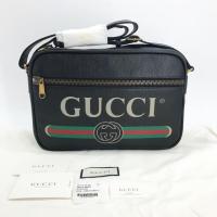 ราคา New! Gucci Print Messenger Grain Leather ปี19 Size : 13.5 x 9 x 3.5 นิ้ว (4305443861)