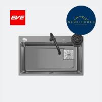ราคา EVE ซิงค์ล้างจาน 1 หลุม สีเทาไทเทเนียม UMI 750/460 (29377800923)
