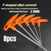 ราคา 8Pcs Allen Wrench Set T-Handle Hex Key Kit Hexagon Screwdriver For Car Bike Motorycle Repair Hand Tools 2/2.5/3/4/5/6/8/ (27862796878)