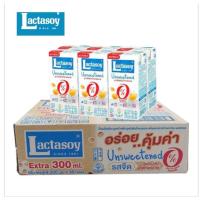 ราคา แลคตาซอย นมถั่วเหลือง รสจืด ขนาด 300มล./36 กล่อง**ยกลัง (40603568636)