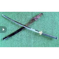 ราคา ดาบซามูไร คาตานะ เหล็ก T10 ขัดขุ่น ฮาม่อนแท้เขามังกร (11469163213)