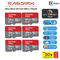 ราคา SANDISK Micro SDcard Ultra 32GB/64GB/128GB A1 UHS-I U1 memory card โทรศัพท์ แท็บเล็ต APACER (42823518026)