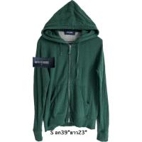 ราคา H23 มือสอง‼️มีตำหนิตามภาพ ลดราคา BACK NUMBER เสื้อฮู้ดซิปสีเขียว Size S (42868897487)