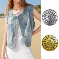 ราคา 10 ชิ้น 1.8 ซม./2.3 ซม. Intricate ปุ่มโลหะดอกไม้สําหรับเสื้อขนสัตว์และแจ็คเก็ต, ปุ่มเย็บผ้าโบราณ, อุปกรณ์ DIY วินเทจ, ทอง/เงิน (27536435422)