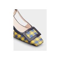 ราคา ฮ่องกงไดเร็กเมล์อินเทรนด์หรูหรา Roger Vivier สุภาพสตรี Belle Vivier หัวเข็มขัดโลหะสายรัดด้านหลังรองเท้าส้นสูง (43227095920)