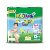 ราคา BaBy Loveกางเกงผ้าอ้อม ไซส์ L รุ่น Day Night Pants จำนวน 62 ชิ้นต่อแพค (27450343147)