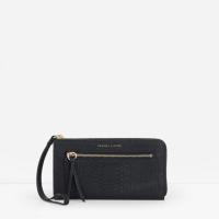 ราคา กระเป๋าสตางค์charles&keith ลายหนังสีดำ สีสุภาพ (74041955)