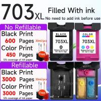 ราคา HP 703 หมึก HP703XL ตลับหมึกรีฟิลสําหรับ HP F735 K109A k109G K209A D730 (41165938099)