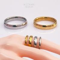 ราคา แหวนเกลี้ยง แหวนเรียบ แหวนปลอกมีด ขอบโค้ง สีทอง สีเงิน แหวนเสริมดวง หนา 1.8 มม. หน้ากว้าง 2-4 มม.(1วง) (20179574069)