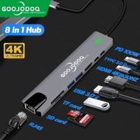 ราคา GOOJODOQ ประเทศไทย Spot USB Type-C Hdmi Hub-เข้ากันได้กับ 4K VGA Rj45 Lan Ethernet SD Tf USB-C 3.0Type-C 3.5mm แจ็กเสียง (21530188655)