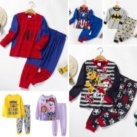 ราคา ชุดนอนเด็ก Cotton100% ชุดนอนแขนขายาว ชุด สไปเดอร์แมน ซุปเปอร์ฮีโร่ (7494892111)