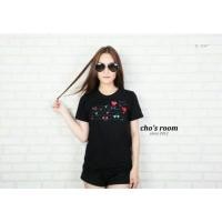 ราคา เสื้อยืดคอกลม play comme (108986410)