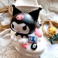 ราคา 3D Kuromi ออกแบบ jibits HelloKitty Jibits Charm อะนิเมะ Sanrio Jibitz designks สําหรับเด็กรองเท้าอุปกรณ์เสริมรองเท้า Charms Pin ตกแต่ง (25531882222)