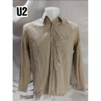 ราคา U2 Brand_2nd hand (BK3) เสื้อเชิ้ตแขนยาวลายทาง​ % COTTON/ Size L​ ป้ายตัด/แท้มือสองกระสอบนำเข้า​ (22913249336)