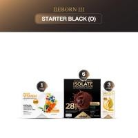 ราคา สร้างกล้ามเนื้อ ลีนไขมัน 15 วัน/เซต พร้อมโค้ช วิธีรับประทานแบบส่วนตัว Reborn III Starter Black (O) (Reborn Stater) (25607810604)