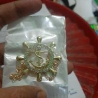ราคา สมอขาพวงมาลัยเรือ เข็มกลัดสมอพวงมาลัยเรือ (25435605296)