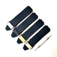 ราคา Compatible with Hublot Silicone Watch Strap HUBLOT Big Bang Smooth Black Rubber Wristband25*17mm PEFL (51254054829)