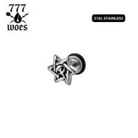 ราคา ต่างหู/ต่างหูกระดูกอ่อน ลายดาวหกแฉก ตาราแห่งฮอรัส แกนหนา 1.2 มม. ใส่นอนได้ (42667721134)