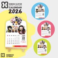 ราคา 2026 Anime Demon Slayer One Piece Ghibli ปฏิทินตั้งโต๊ะน่ารักสุนทรียศาสตร์อะนิเมะปฏิทินขนาด 10x12.5 ซม.Hobikku Studio (43673226801)