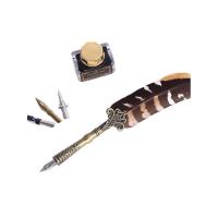 ราคา ปากกา ปากกาจุ่ม ปากกาขนนกสไตล์ยุโรปชุดปากกาขนนกย้อนยุคของขวัญธุรกิจปากกาของขวัญขนห่านปากกาจุ่มปากกาหมึกชุดปากกา (55855035937)