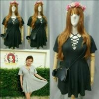 ราคา เดรสผ้ายืด ทรงสวิง อกไขว้ สไตล์เกาหลี อก 38-44 อก 44-50 เสื้อผ้าคนอ้วน สาวอวบ สาวอ้วน ไซส์ใหญ่ (8883248540)