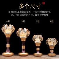 ราคา คริสตัลโคมไฟดอกบัวที่มีสีสันสําหรับโคมไฟพระพุทธรูปปลั๊กอินคู่ การเปลี่ยนแปลง โคมไฟเทพเจ้าแห่งความมั่งคั่งบูชานางฟ้าครัวเรือนบูชาโคมไฟ นํา โคม 55ใช่ (44277240018)