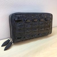 ราคา sale ! กระเป๋าสตางค์สองซิปหนังจระเข้ กระเป๋าสตางค์หนังจระเข้แท้ ใบยาว สองซิป (6845632943)